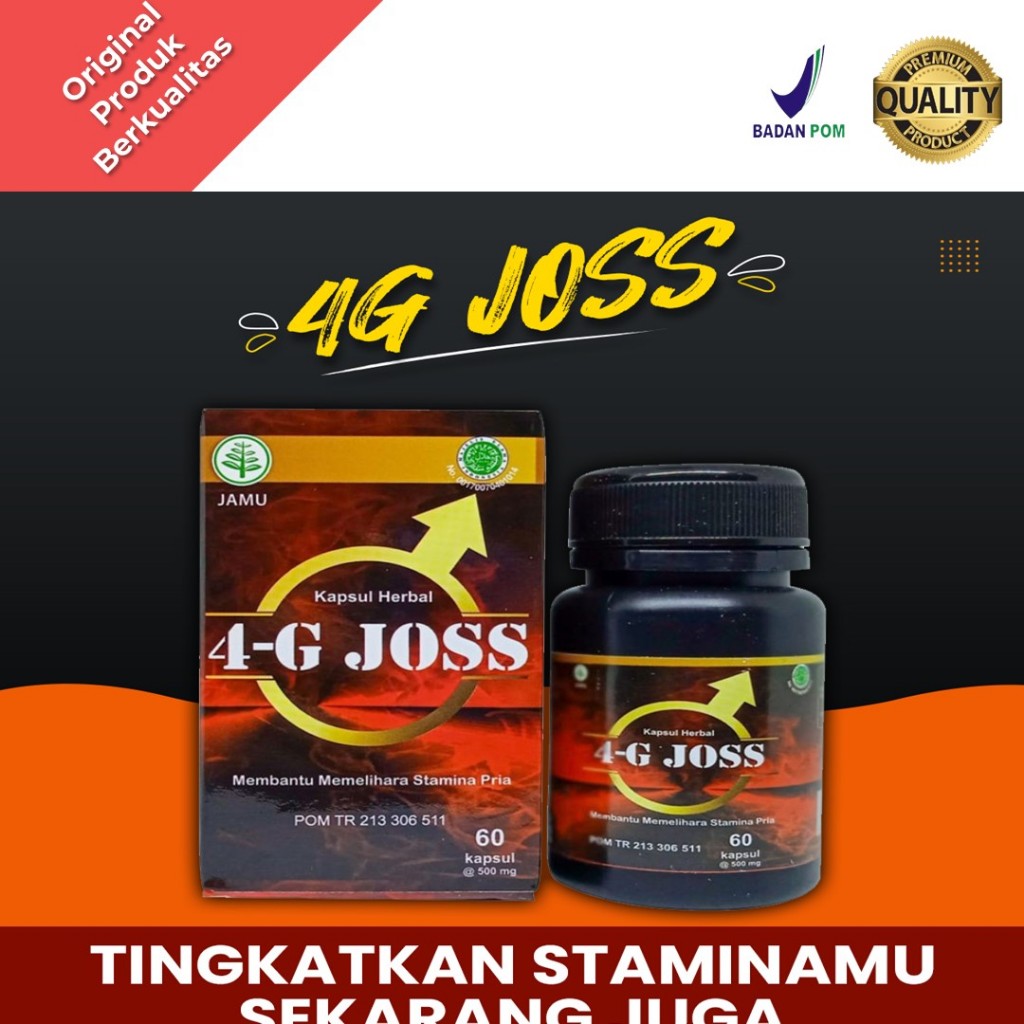 BPOM 4G JOSS KAPSUL STAMINA PRIA ORIGINAL