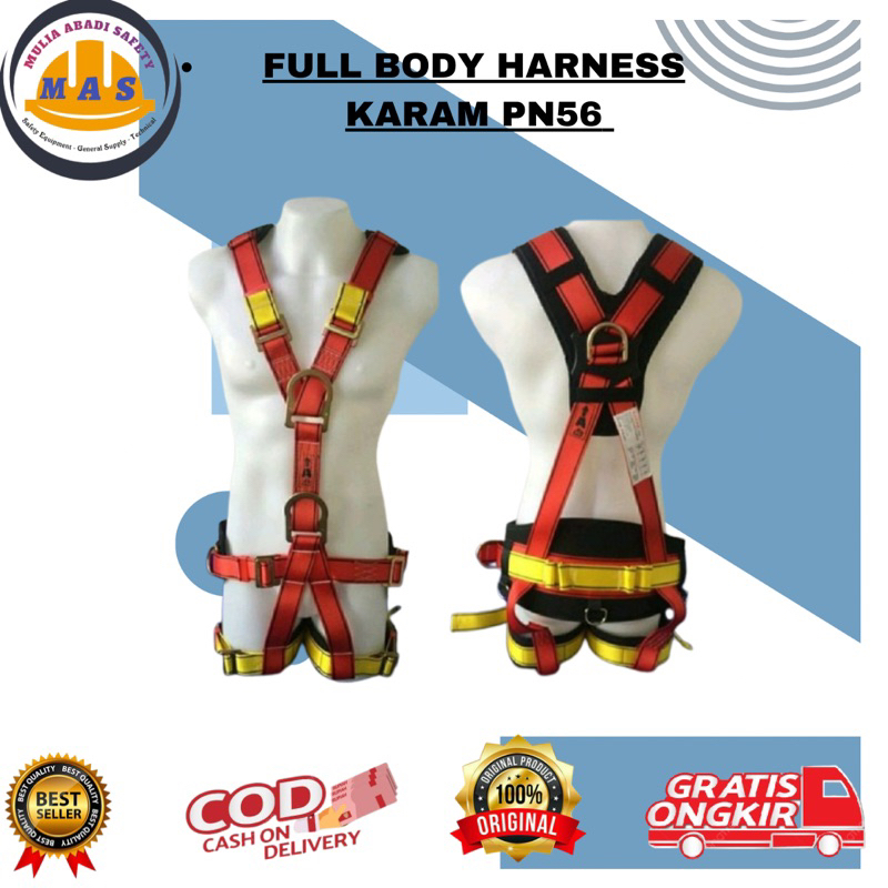 FULL BODY HARNESS KARAM PN56 / Body Harness Karam Pn56 / Safety Belt Body Harness Karam Pn56