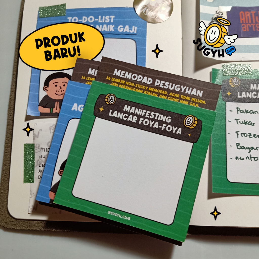 

Sugyh Club Memopad Catatan Notes Mini Pesugyhan
