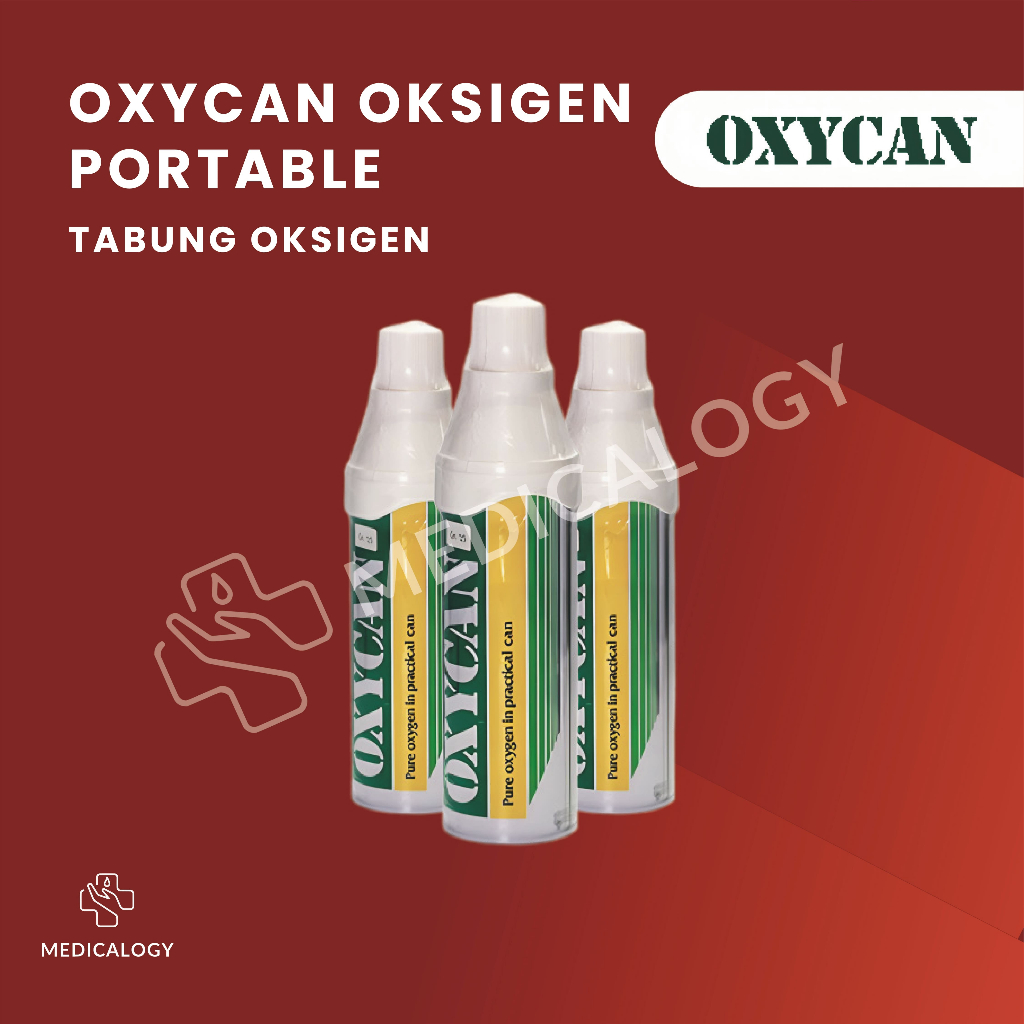 Oxycan Oksigen Portable 500cc | Kaleng Oxygen Alat Bantu Pernapasan 500ml