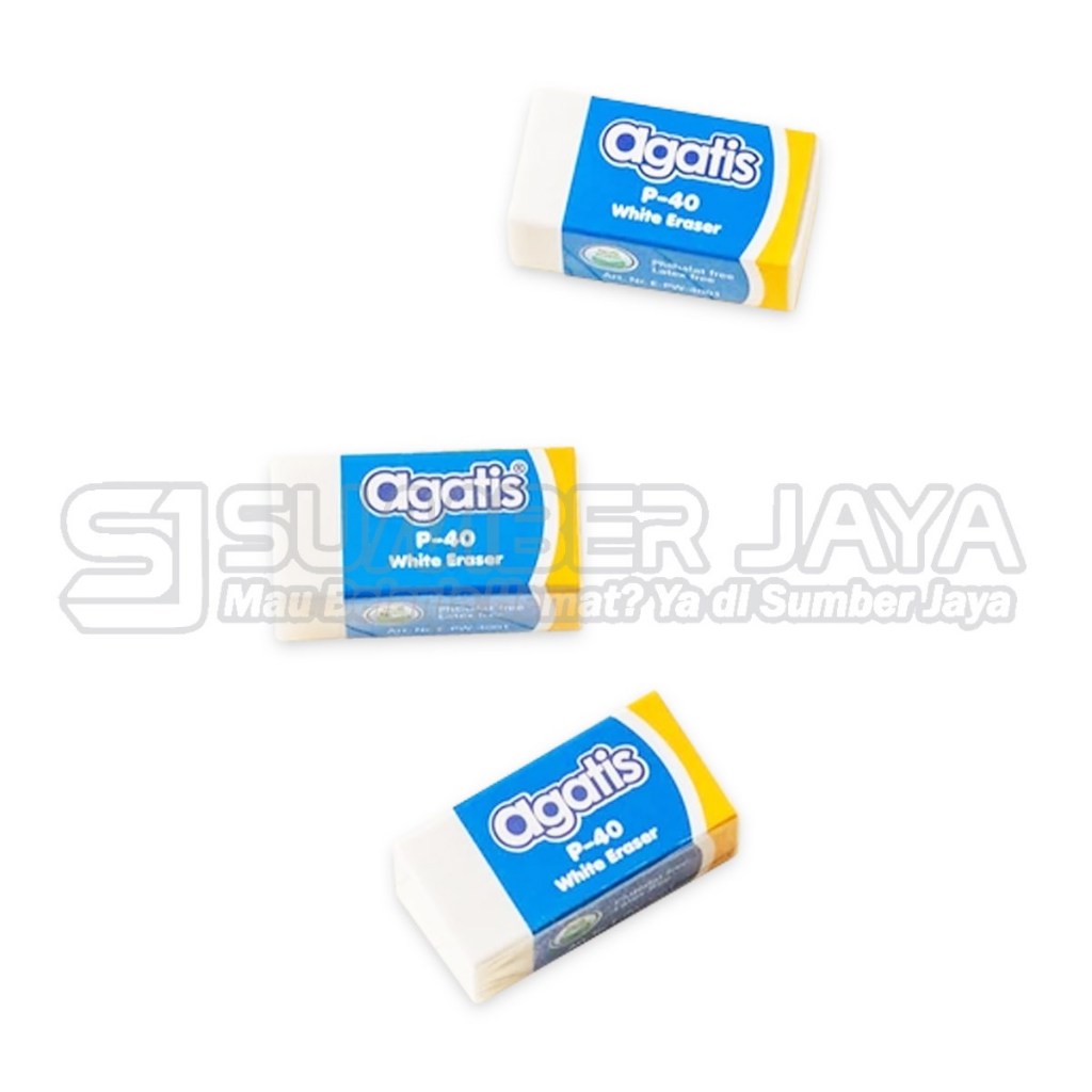 

Penghapus Pensil Agatis P-40 PP-40 Eraser Karet Putih / Pastels setip stip