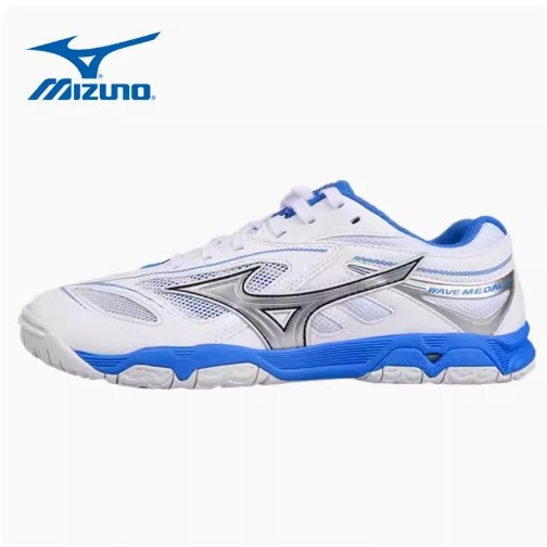 Sepatu tenis meja mizuno wave medal 6 7 9 size 42 putih hitam asli