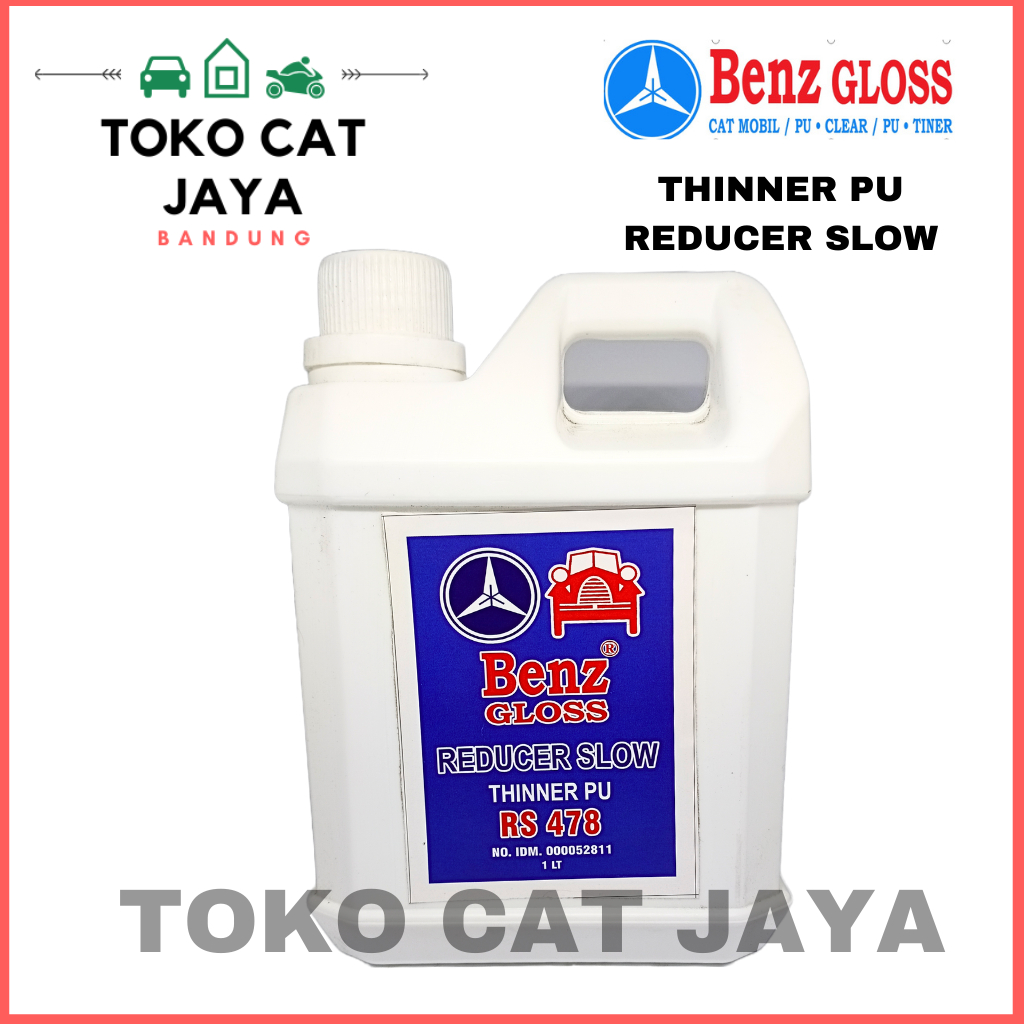 THINNER PU REDUCER SLOW BENZ GLOSS 478 / Thinner Slow reducer 1 Liter, 400ML, 200ML, 100ML