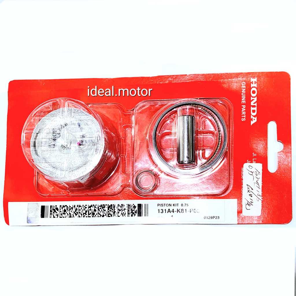 Piston KIT Seher dan Ring Beat FI ESP original AHM 131A1/2/3/4/5 K81 P00