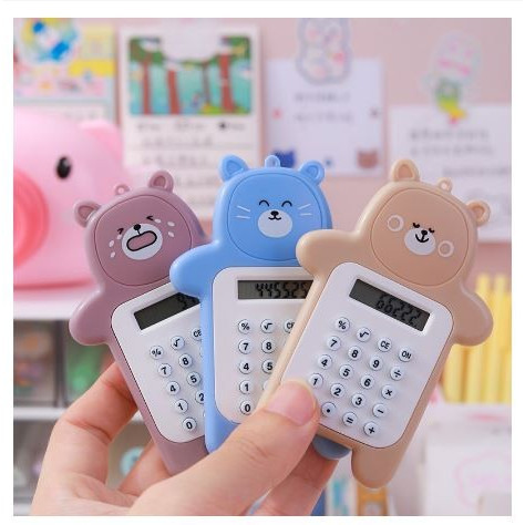 

Kalkulator Mini 8 Digit Portable Motif Beruang Calculator