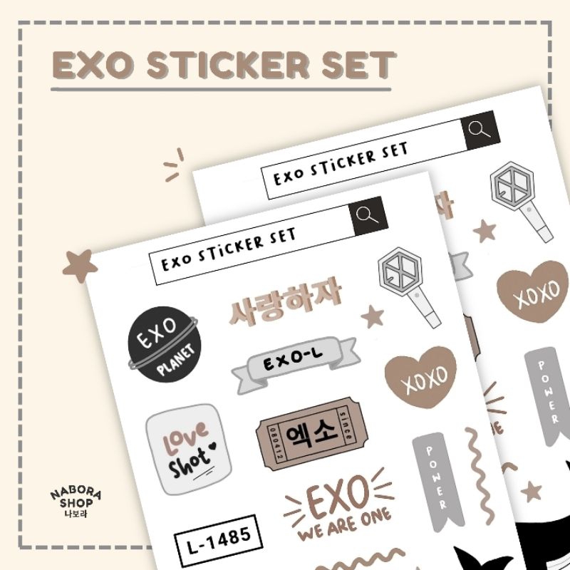 

KPOP EDITION EXO Sticker set