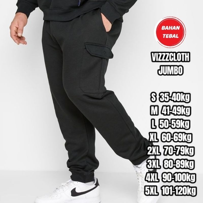 CELANA PANJANG JOGER CARGO SAKU TEMPEL KANAN KIRI/CELANA PANJANG JUMBO