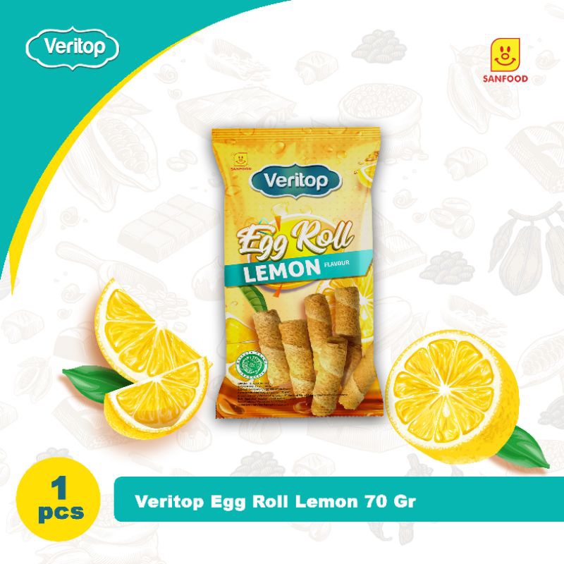 

VERITOP EGG ROLL LEMON 70 Gr