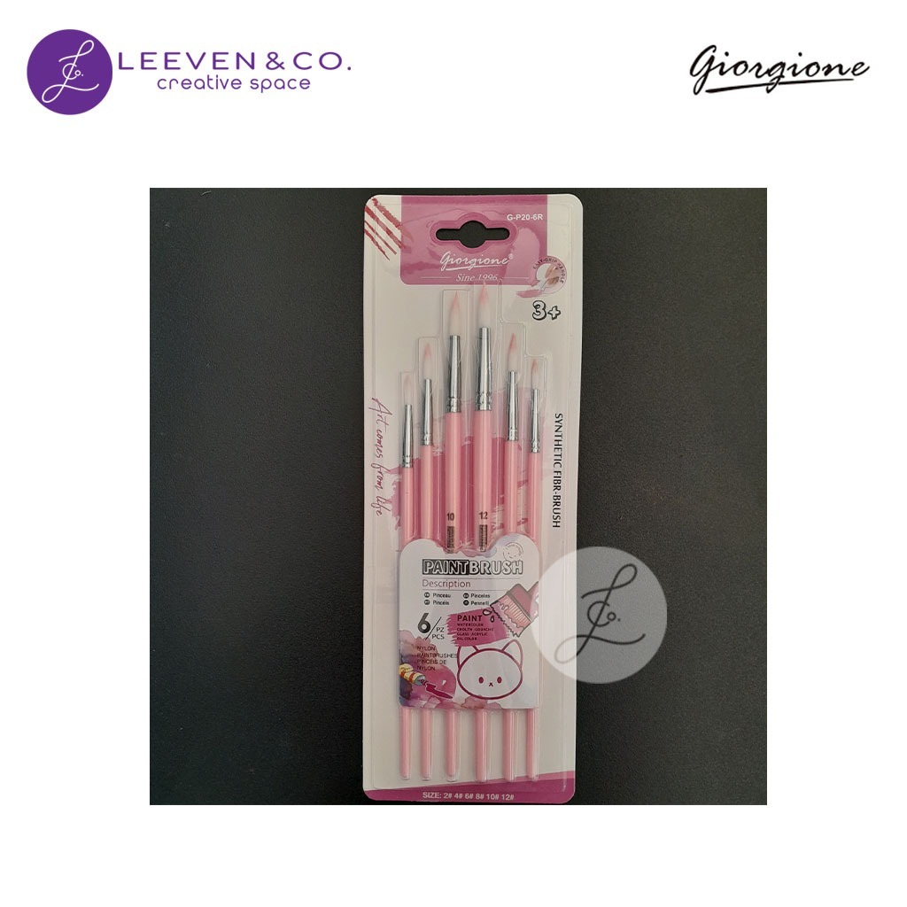 

GIORGIONE BRUSHES SET 6 TYPE G-P20-6R