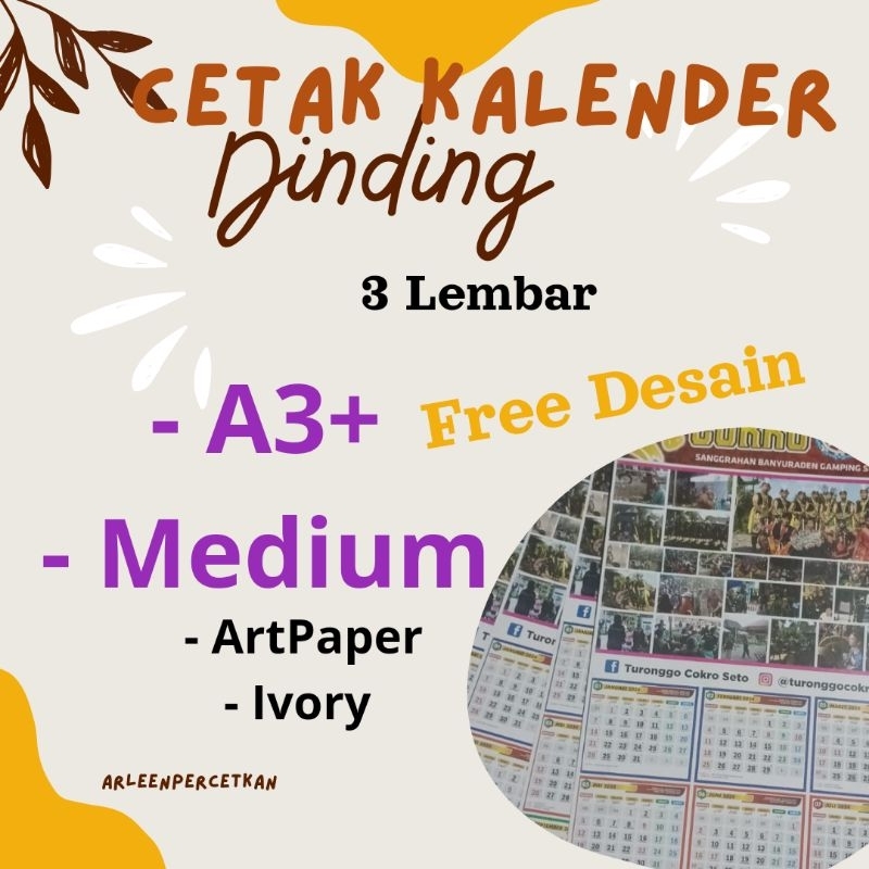 

Cetak Kalender Dinding 3 Lembar