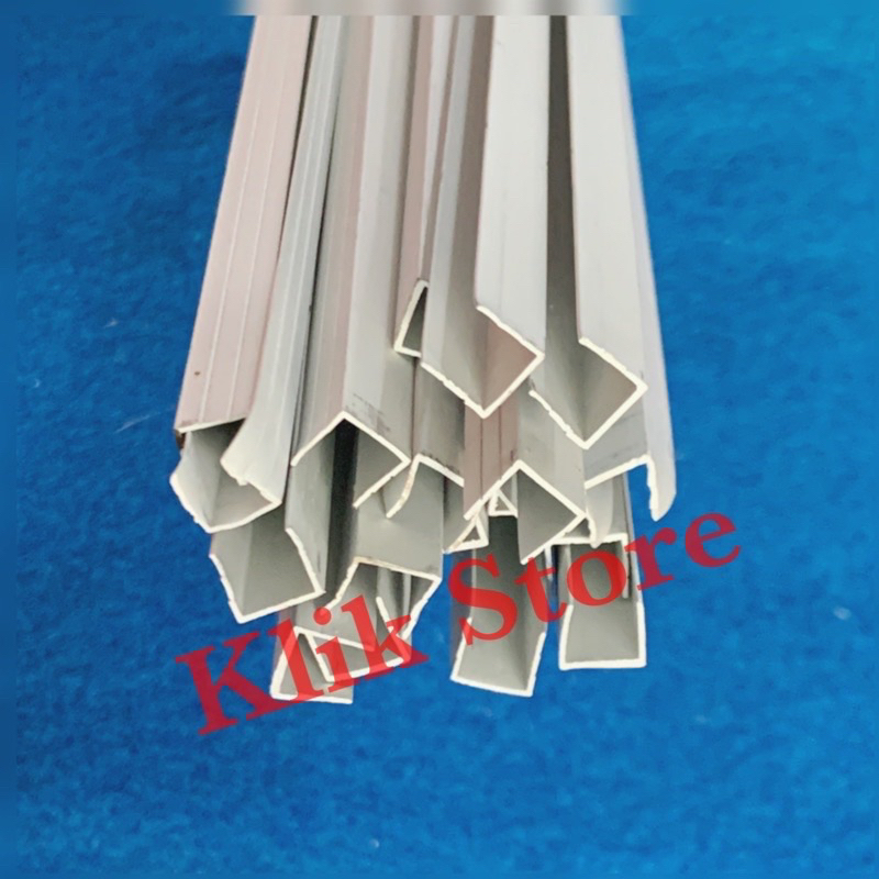 Profil Aluminium U 8 mm atau U 3/8" panjang 2 meter