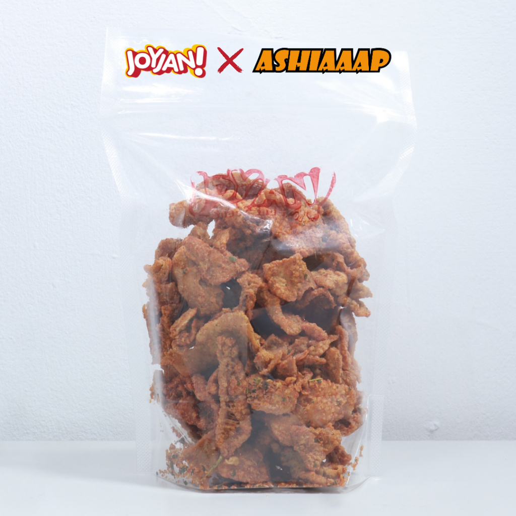 

Ashiaaap Kulit Ayam Crispy Chicken Skin Gurih Renyah Pedas - 500 gram