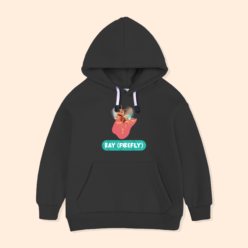 Jaket Hoodie Anak Karakter Jungle Beat Ray Firefly Hewan Sweater Anak Custom Nama JGB-12