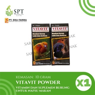 VITAVIT POWDER VITAMIN BURUNG SUPLEMEN NAFSU MAKAN EKA FARMA 10 GRAM