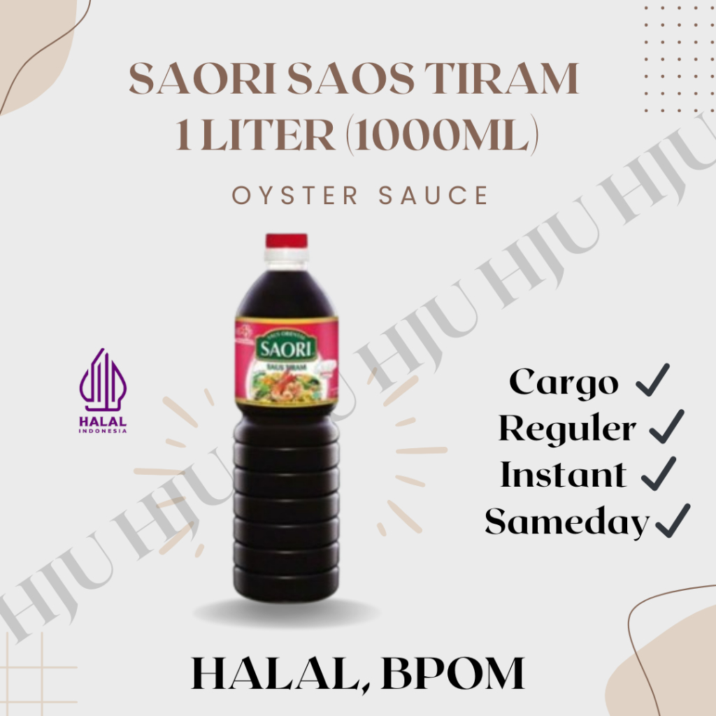 

Saori Saus Tiram oyster / Teriyaki 1 Liter