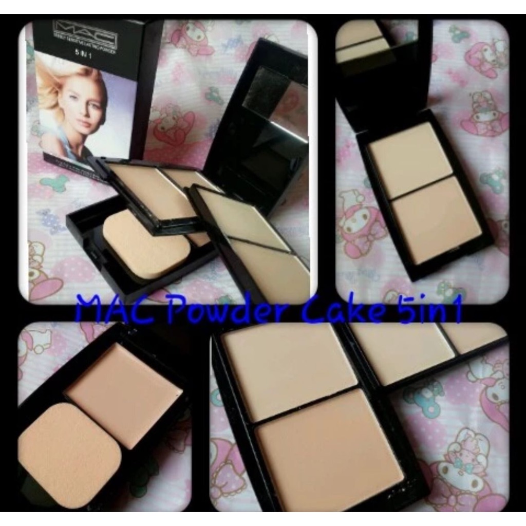 BEDAK MAC 5IN1 / POWDER MAC / BEDAK PADAT + FOUNDATION / BEDAK MAC
