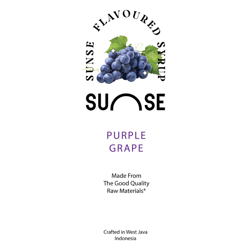 

Syrup Purple Grape 1Liter Sunse / Sirup Rasa Buah Anggur