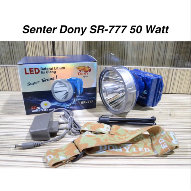 Senter Kepala Dony SR-777 Super Terang 50 Watt