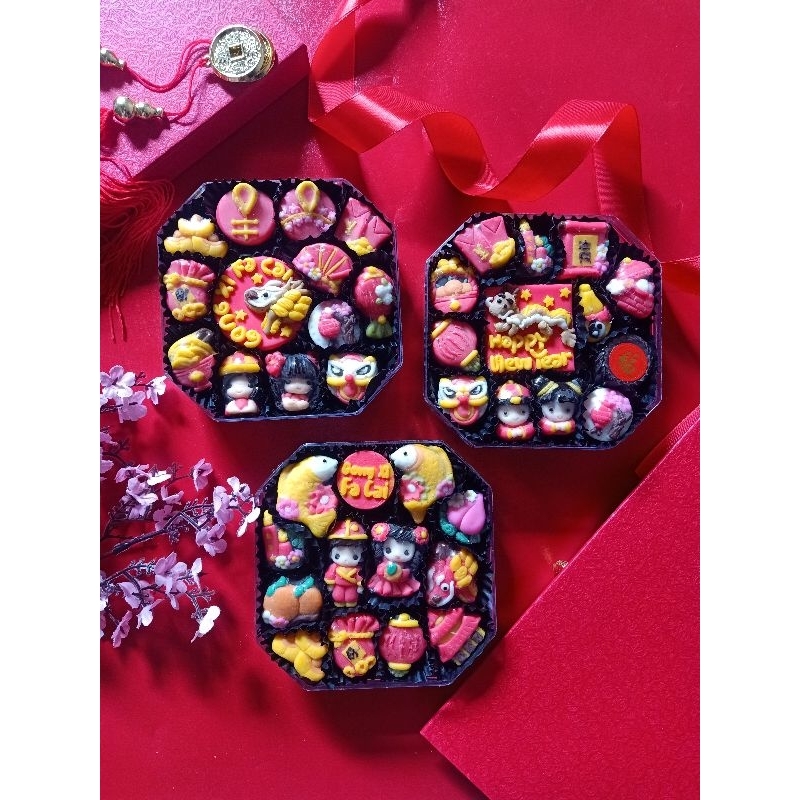 

TSC2402 Coklat karakter imlek chinese lunar new year naga kayu gong xi ga cai