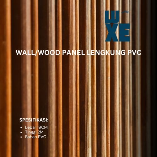 2M X 19CM Wall/Wood Panel WPC VPC Lengkung Premium Termurah dan Lengkap