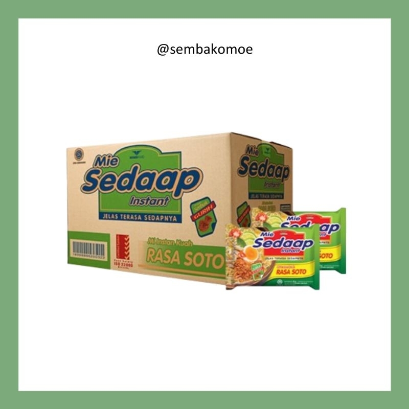 

Sedap Soto Box / Kardus 40 x 90g | Mie Sedaap Kuah