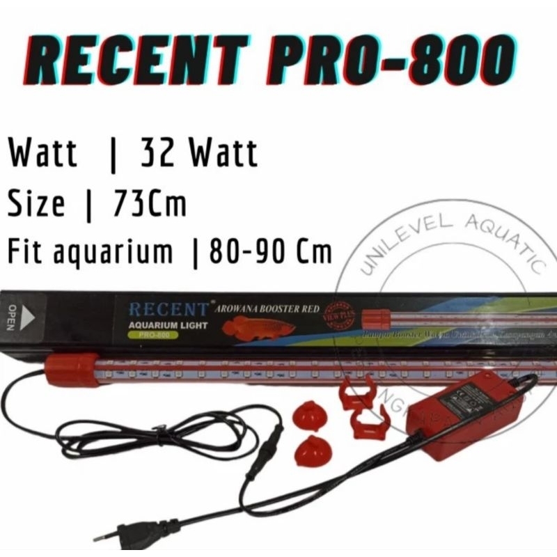 LAMPU ARWANA BOOSTER RED RECENT PRO 800