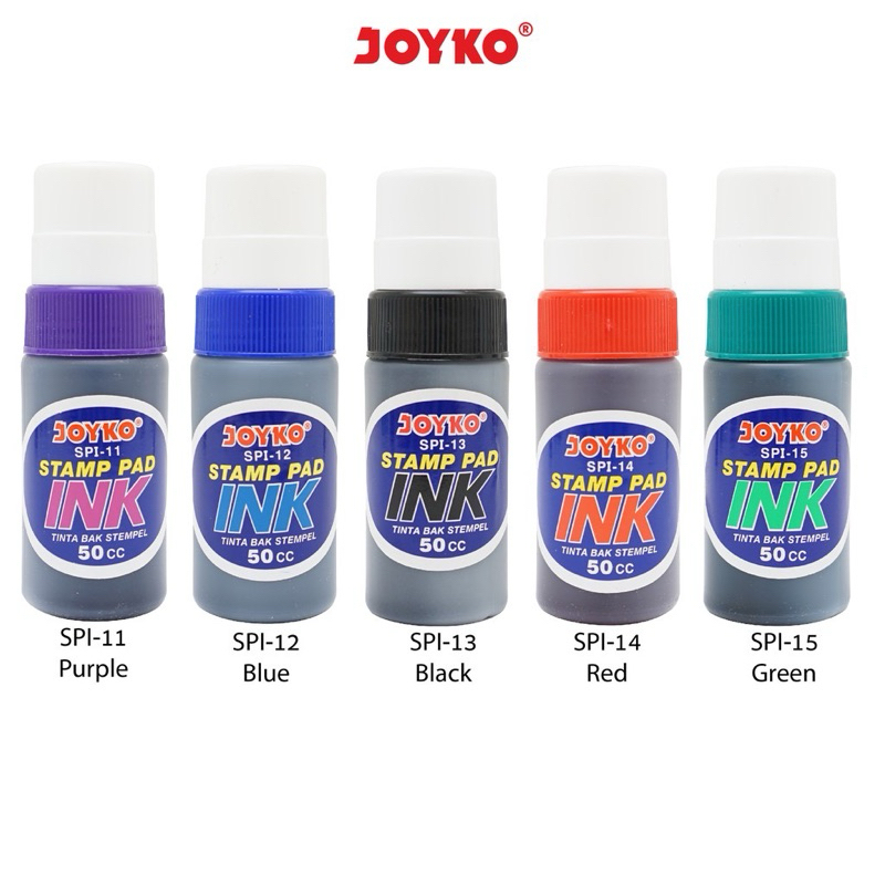

Joyko Stamp Pad Ink Refill Tinta UNGU, BIRU, HITAM, MERAH, HIJAU (PCS)