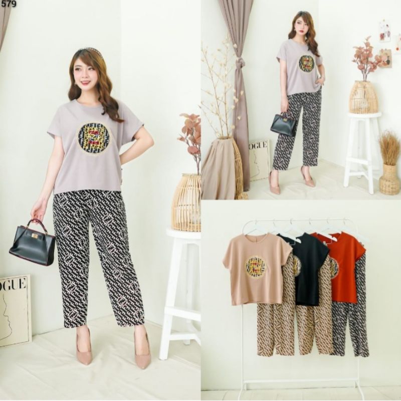 Setelan Cp Wanita Jumbo Bordir Baju Dewasa Remaja Golden Bee Gbee