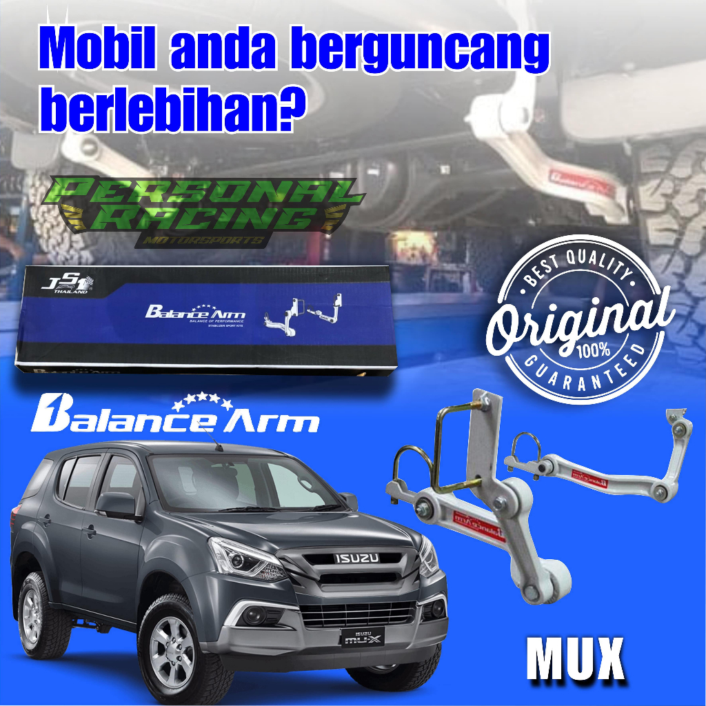 ORIGINAL Aksesoris BALANCE ARM Stabiliser Swaybar Isuzu MUX MU-X