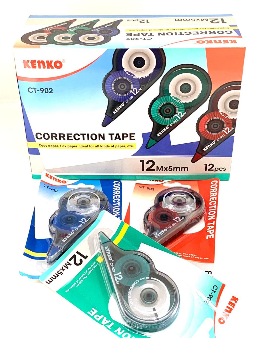 

Tip-Ex kertas / Correction tape Kenko CT-902 PER PCS