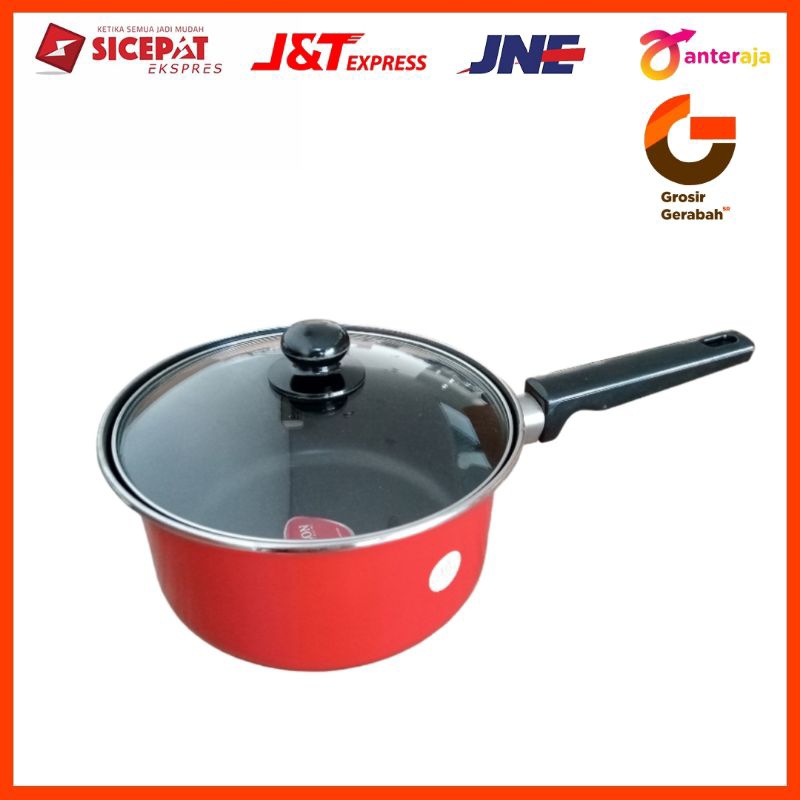 maspion sauce pan 18cm ebonit + tutup kaca