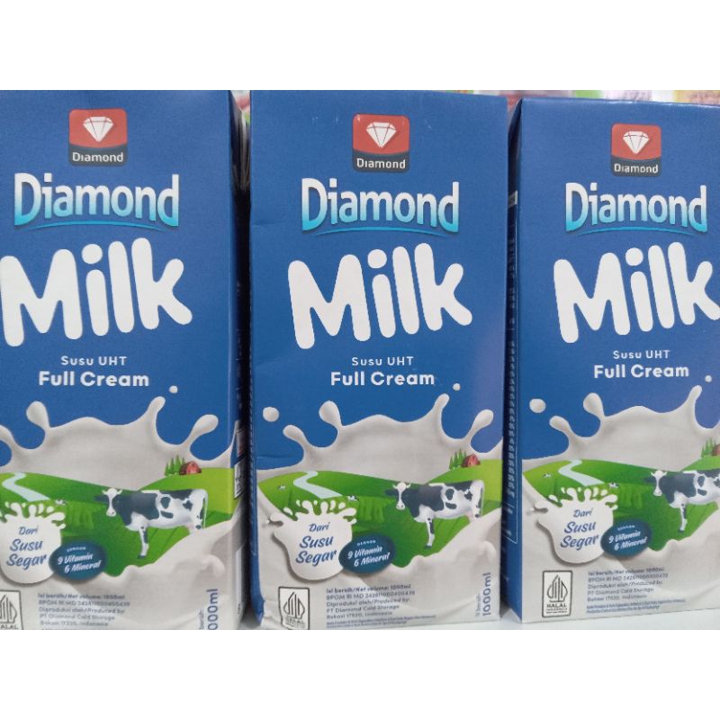 

DIAMOND MILK SUSU UHT FULL CREAM 1 LITER