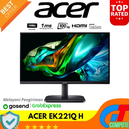 ART T65B Monitor LED Acer 19  22 Inch EK221Q H 22 VA Full HD 1Hz Freesync Resmi