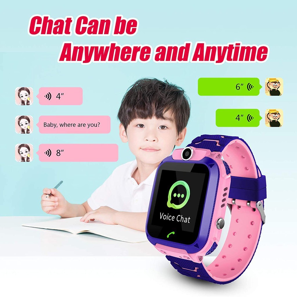 Imo Anti Air IP67 Jam tangan anak telepon - anak Gps Digital Smartwatch anak Waterproof Kids Smart Watch-8