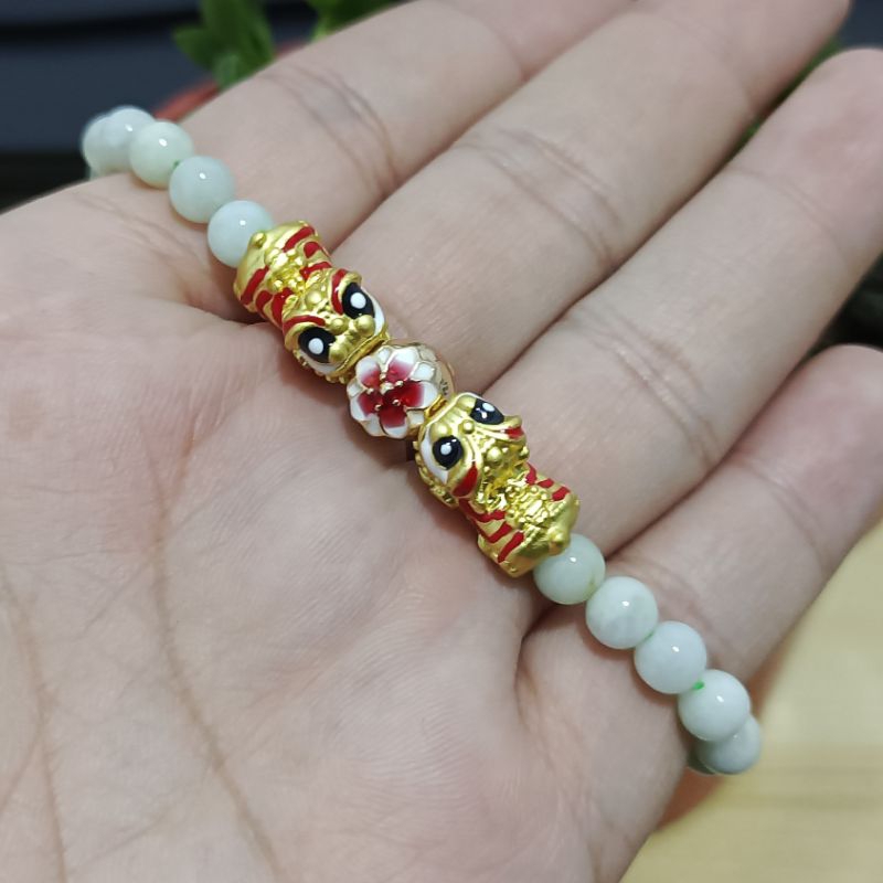 Gelang Giok Barongsai Jade Asli Gelang Lucu