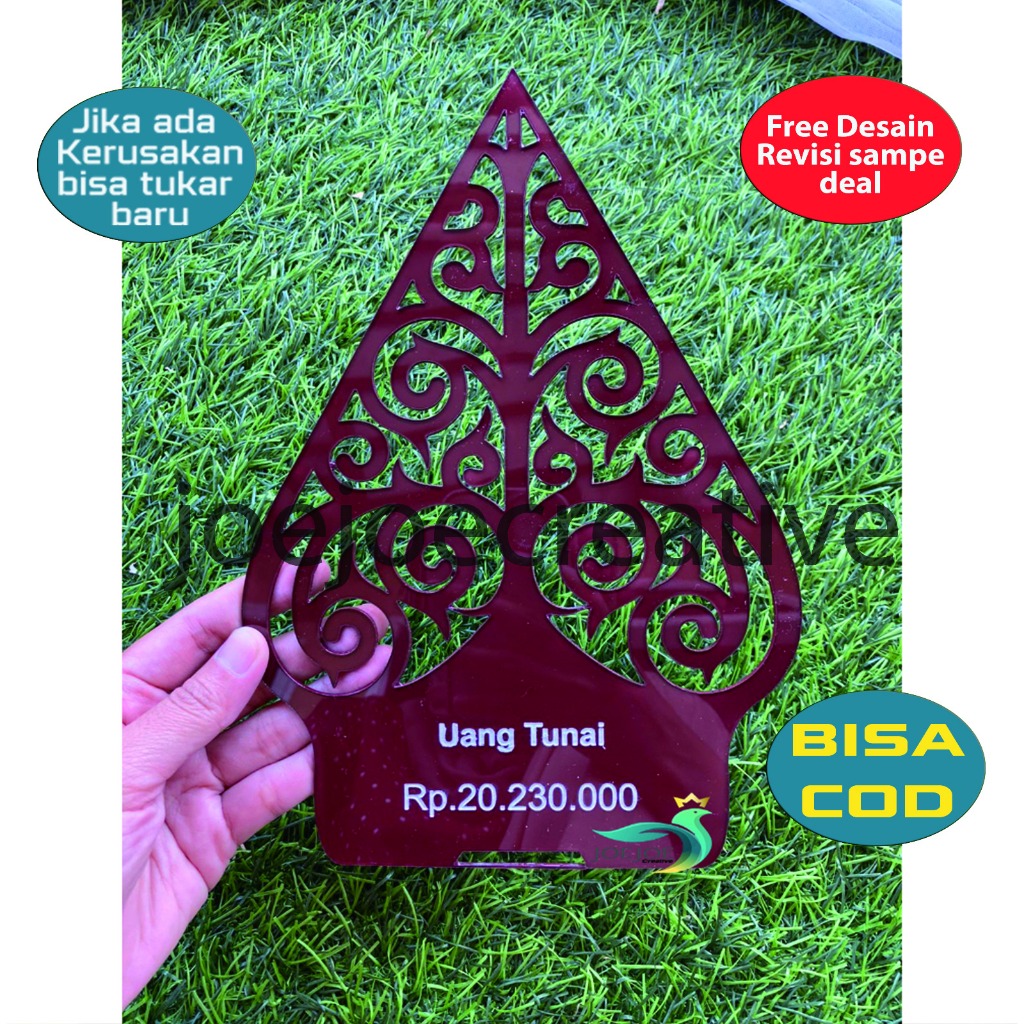 Gunungan Wayang Terbuat Dari akrilik | Gunungan hiasan untuk mahar | Akrilik gunungan wayang