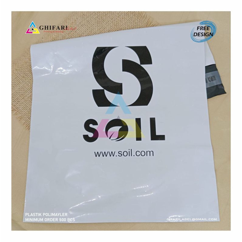 plastik polymailer / plastik packing pakaian / packing hijab