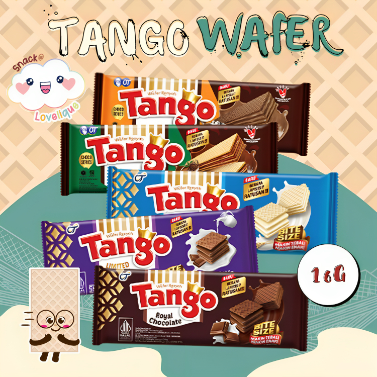 

Tango Wafer 16gr All Variant - Waffer Tango ( Coklat / Vanilla / Choco Javamoca / Choco Toiramisu )