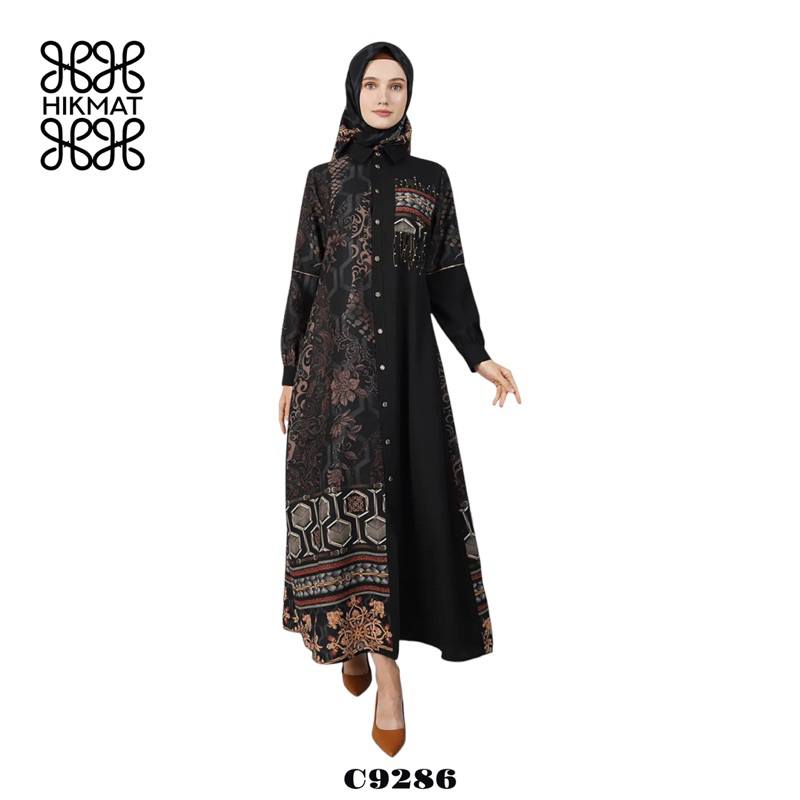 SALE 15% -ABAYA HIKMAT FASHION ORIGINAL C9286
