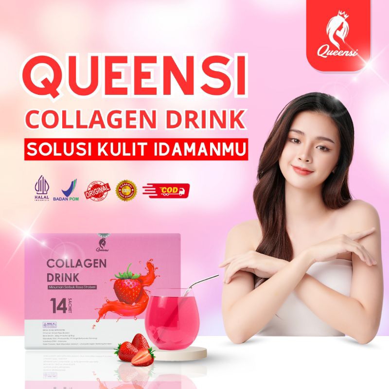 Queensi Collagen Drink || Minuman Collagen Mencerahkan