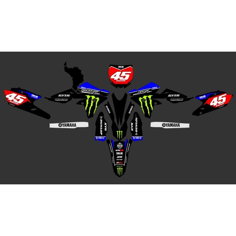 DECAL CUSTOME YAMA YZ250F LIMITED DECALS