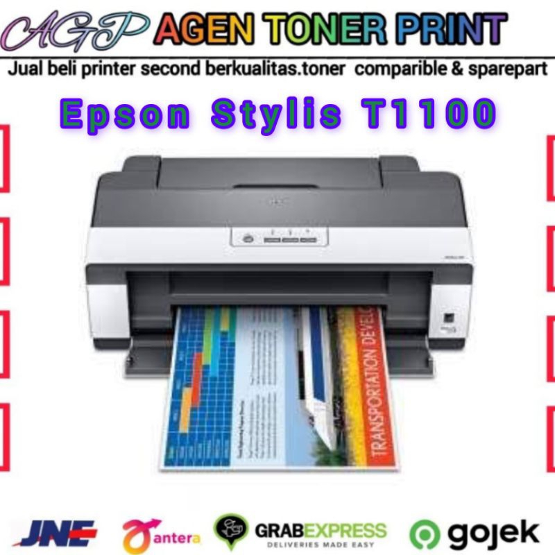 Printer Epson Styluss Office T1100 Printer A3+ Siap pakai
