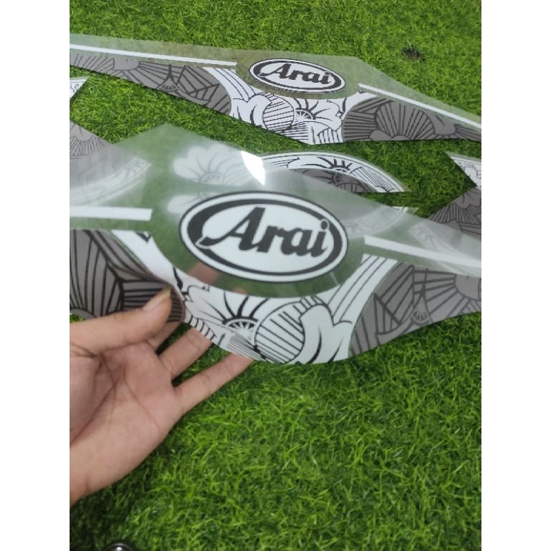 striping sticker Mio m3 custom transparan arai