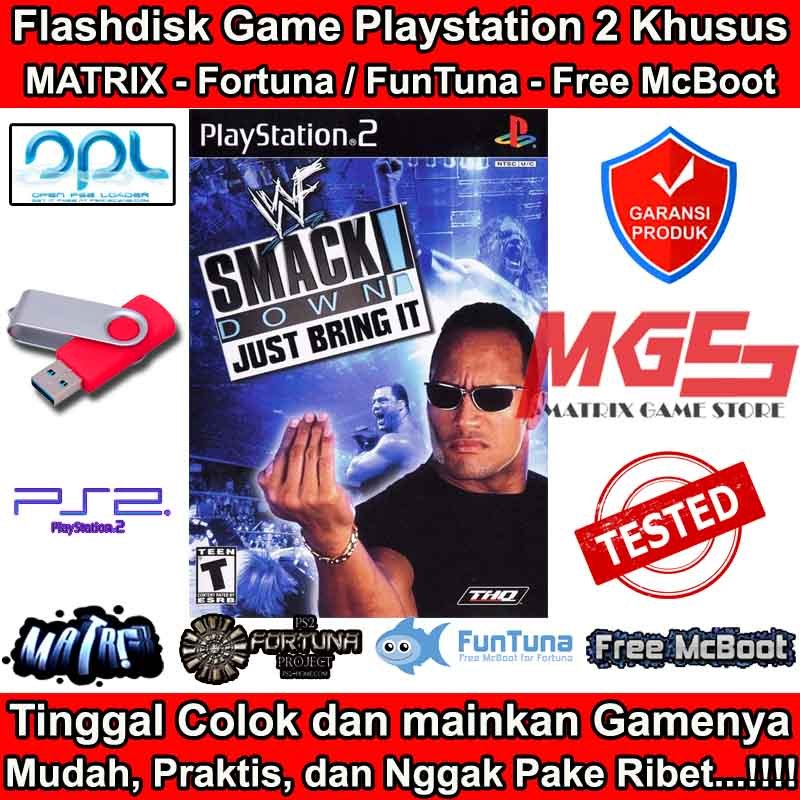 Flashdisk Game PS2 PS 2 WWF SmackDown Smack Down - Just Bring It