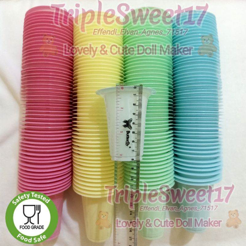 Gelas plastik cangkir pesta warna warni dove cangkir gelas plastik warna warni agar jelly puding aqu