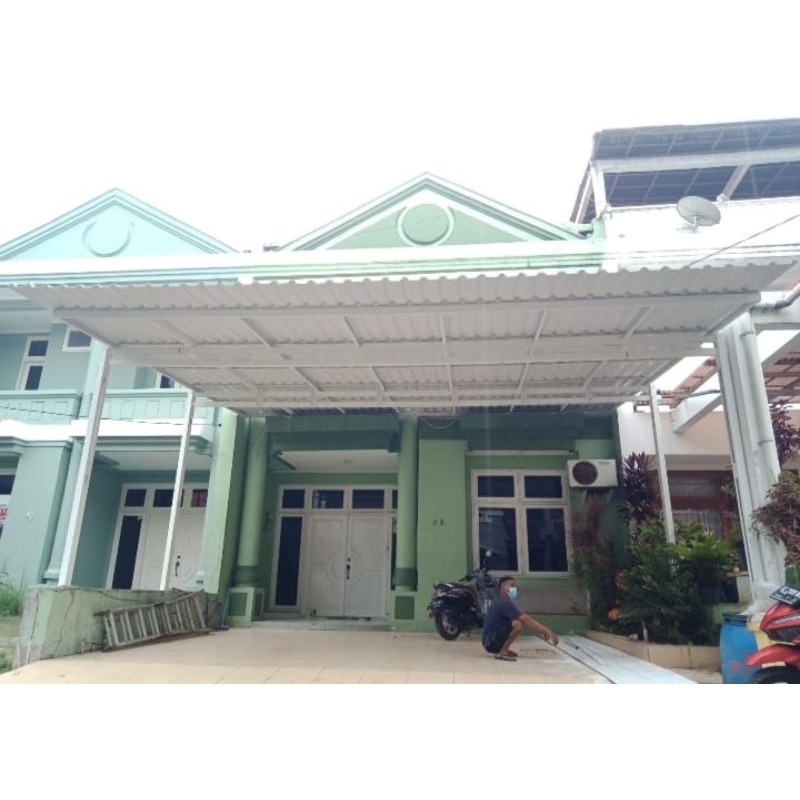 ATAP ALDERON twinwal Doble layer + cat terpasang