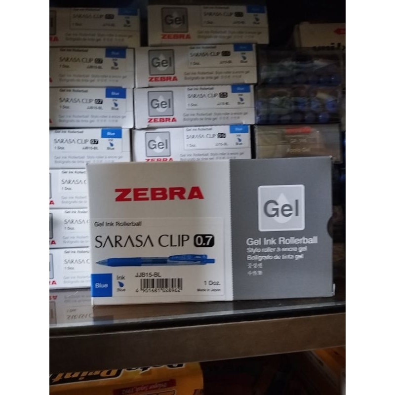 

sarasa zebra clip pulpen gel 0.7 mm biru 1 Pack