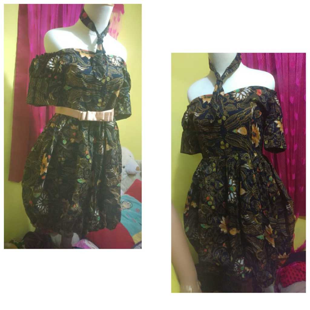 PRELOVED// DRESS WANITA/. DRESS BATIK// BATIK DRESS