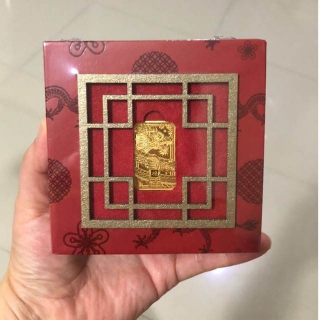 LM Emas Antam 8 Gram Gift Series Imlek Year Of The Dragon Shio Tahun Naga