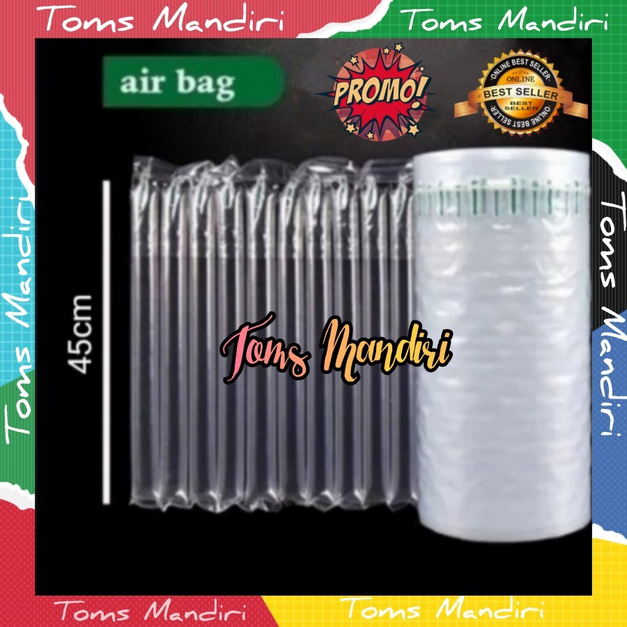 

Poly air Plastik Inflatable Cushion bubble Wrap Bantal 45cm 300 Meter